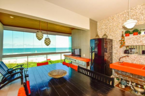 Apartamento frente mar na Praia do Santinho N880